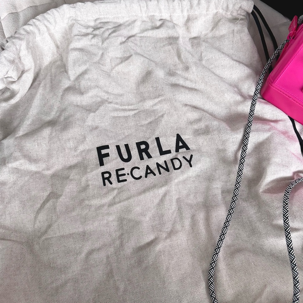 Furla RE-CANDY Mini Top-Handle Bag in Bright Pink - Picture 7 of 8